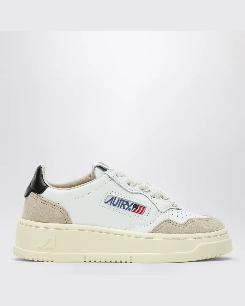 AUTRY Medalist weißer/schwarz Leder-Sneaker Weiß