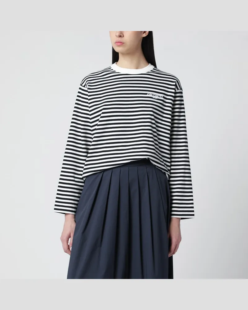 Carhartt WIP L/S Ezra T-Shirt Black/Wax Schwarz