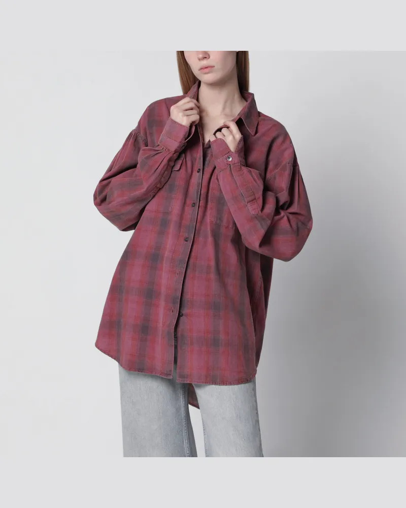 Our Legacy Flanellhemd Dime Idaho aus Baumwolle, rot kariert Red