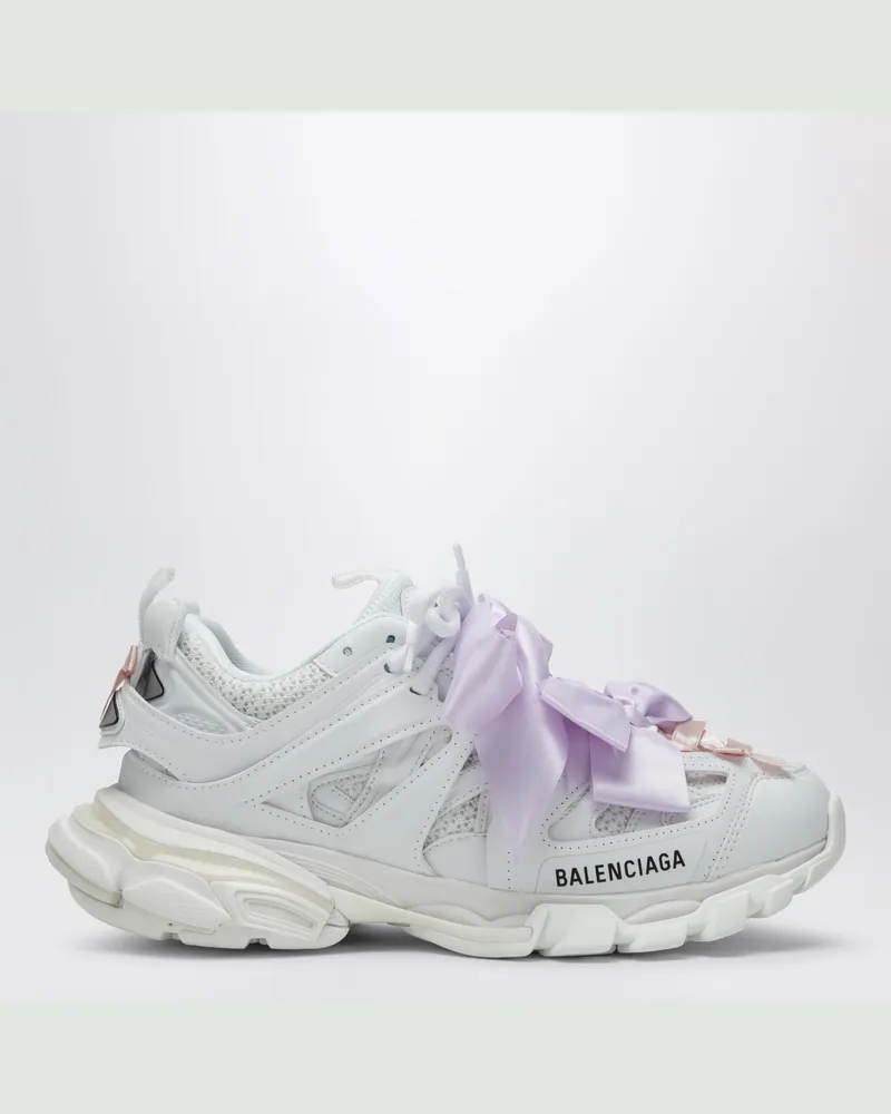 Balenciaga Sneakers Track Bow aus Synthetik in Weiß/Rosa White