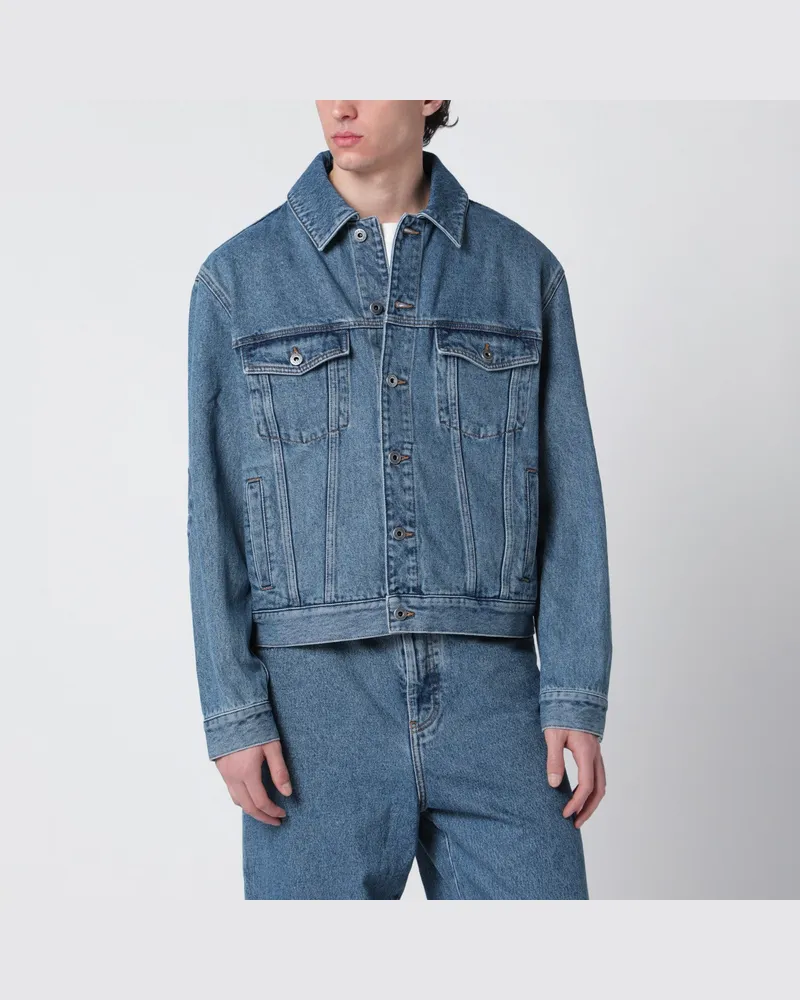 Loewe Blaue Anagram-Jeansjacke 