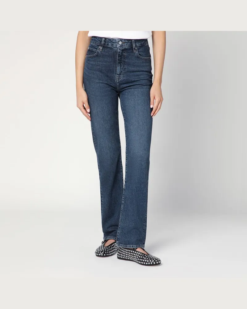 Frame Denim The Ruler Jeans in Dunkelblau Blau