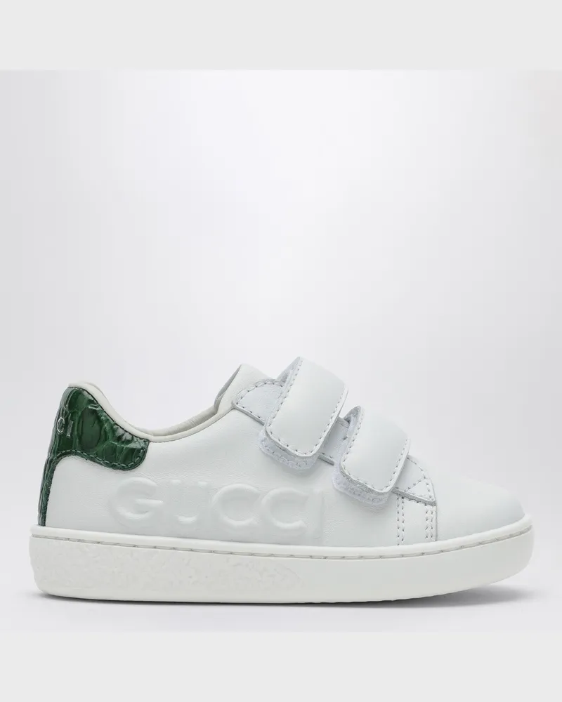 Gucci Weißer Sneaker Ace aus Leder White