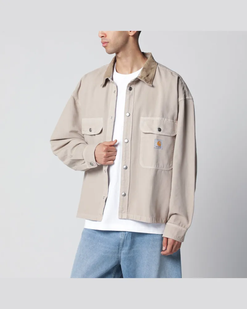 Carhartt WIP Prescott Hemdjacke aus Baumwollcanvas in Beige Beige