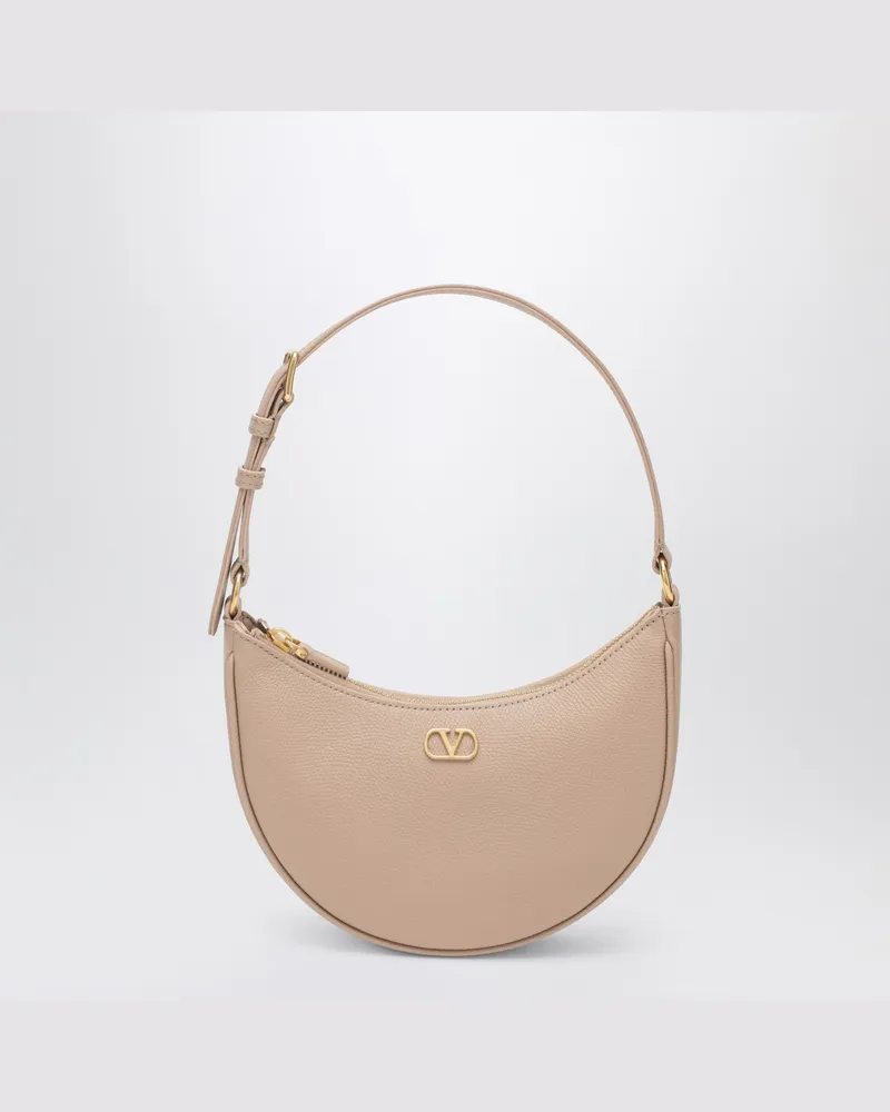 Valentino Garavani Vlogo Signature Mini Hobo Bag aus rosafarbenem Leder Pink