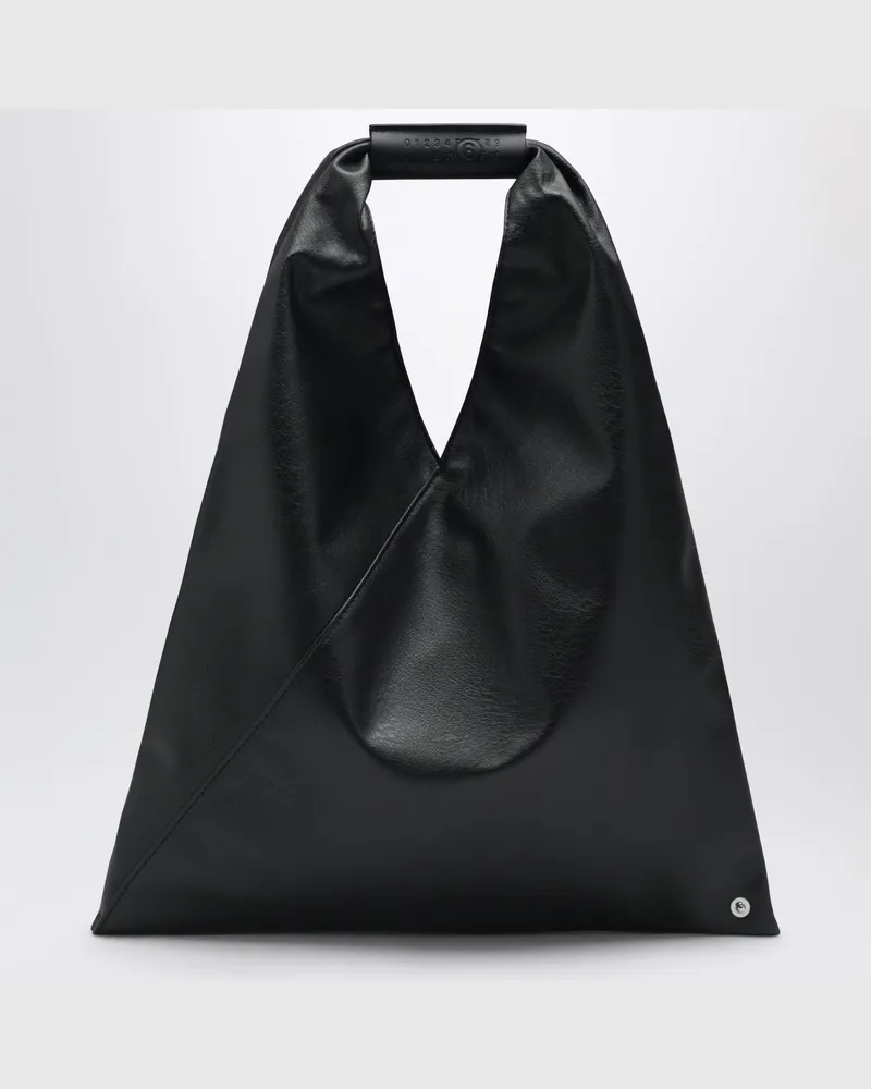 Maison Margiela Japanese Bag klein aus schwarzem Kunstleder Black