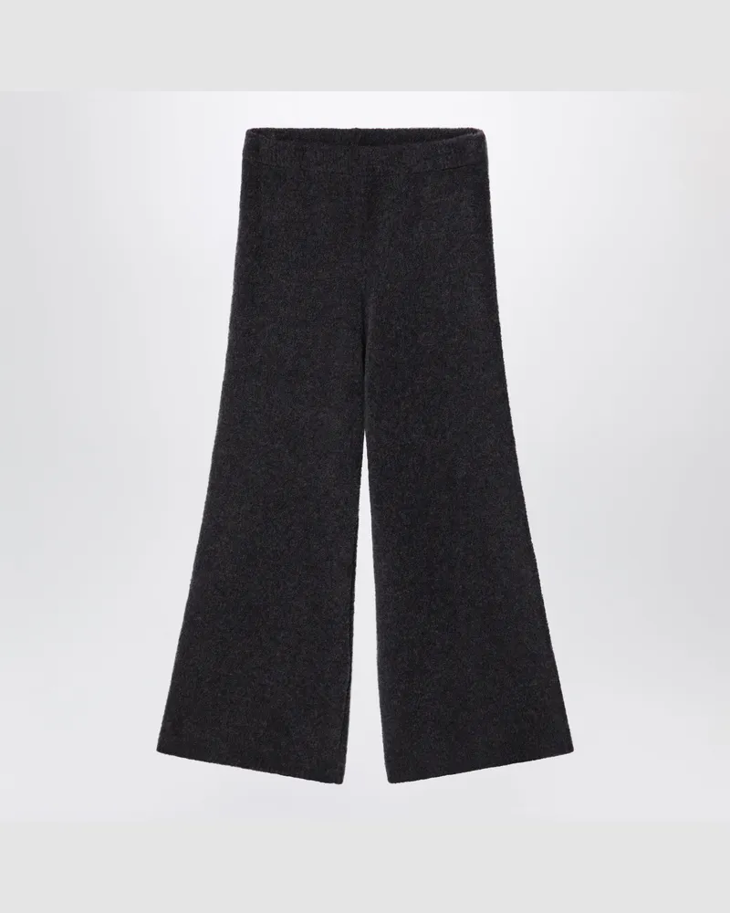DOUUOD Bouclé-Strickhose in Ebenholzbraun Brown