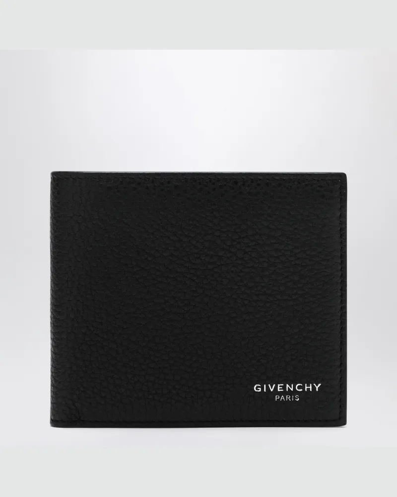 Givenchy Schwarzes Leder-Bi-Fold-Portemonnaie Black