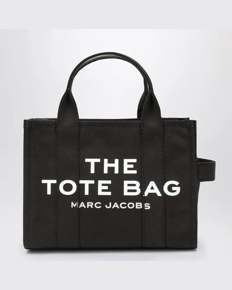 Marc Jacobs The Small Tote Bag aus schwarzem Canvas Schwarz