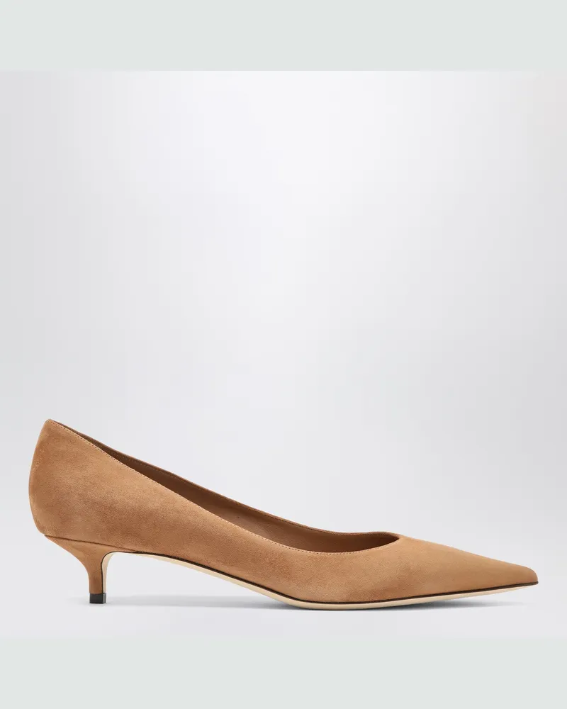 Jimmy Choo Décolleté Amelia in Wildlederfarbe Toffee 