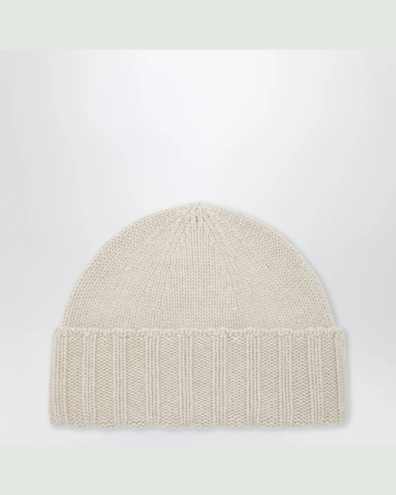 Drumohr  Weiße Kaschmirmütze Beige
