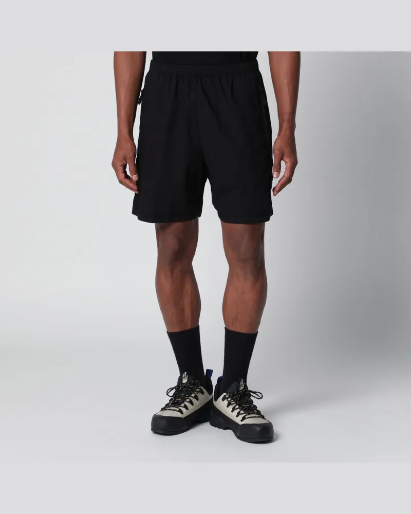 Stone Island Shorts aus schwarzem „Parachute"-Stoff Black