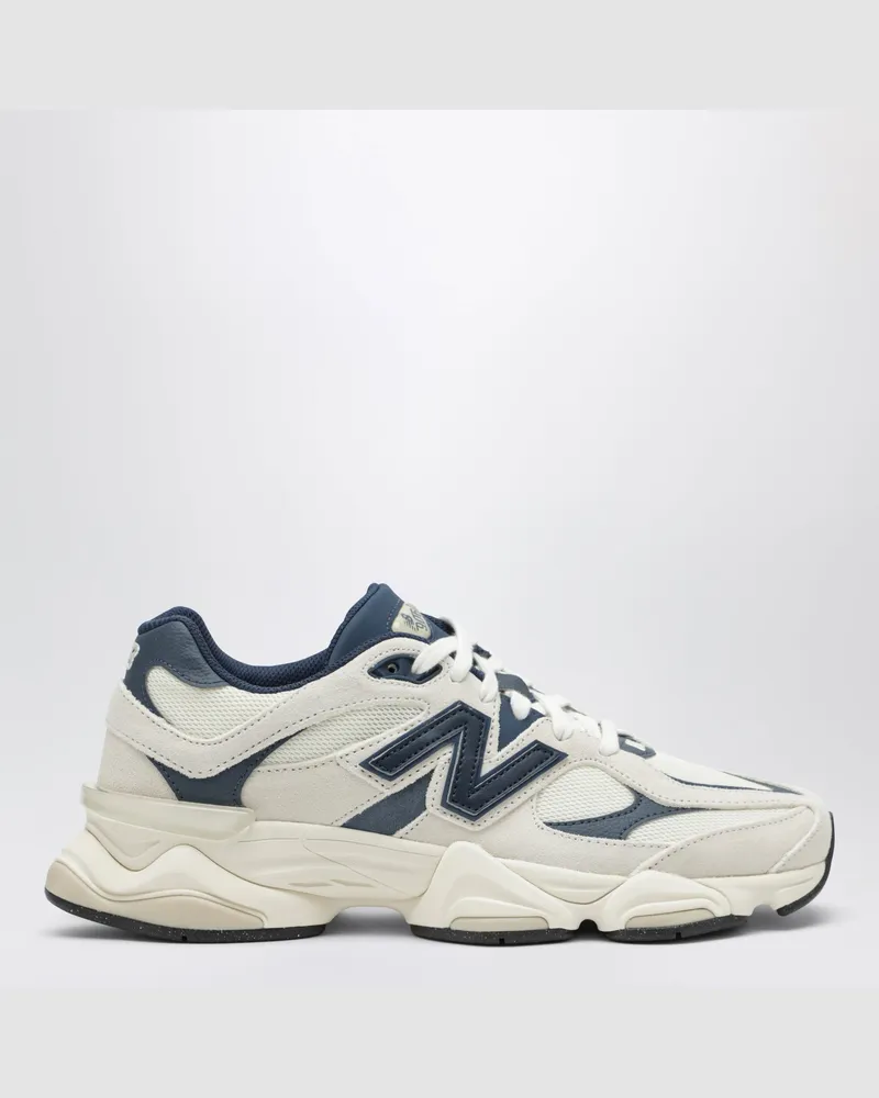 New Balance Sneaker 9060 navyfarben aus Mesh und Wildleder Beige
