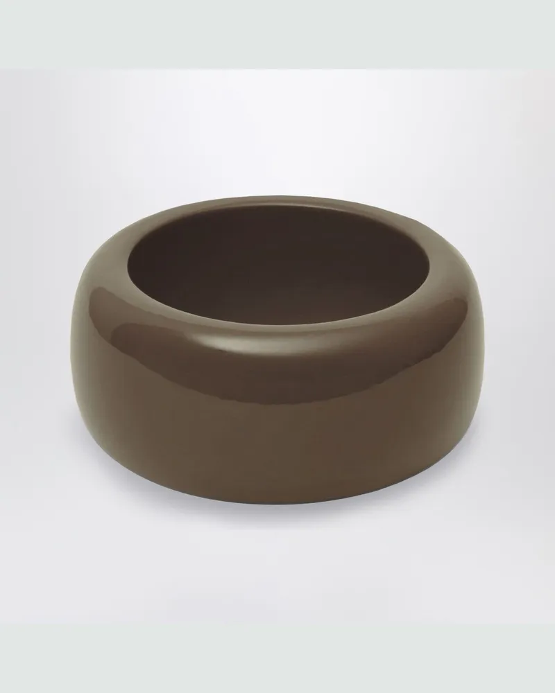 FRANKIE Shop Glänzendes TFS-Armband in Khaki 