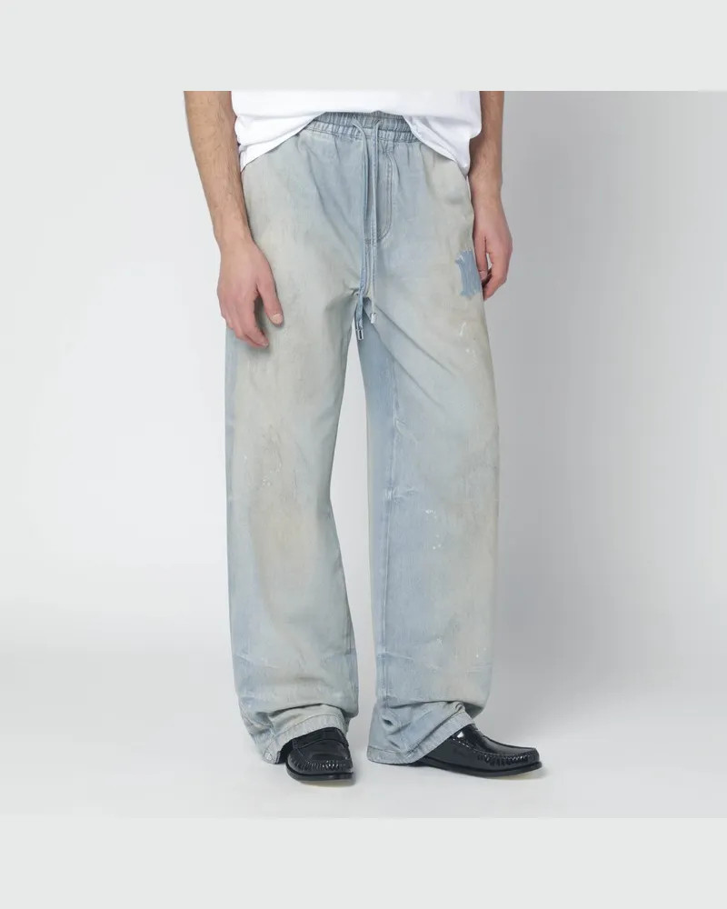 Amiri Baggy-Jeans in Perfect Antique Indigo Hellblau