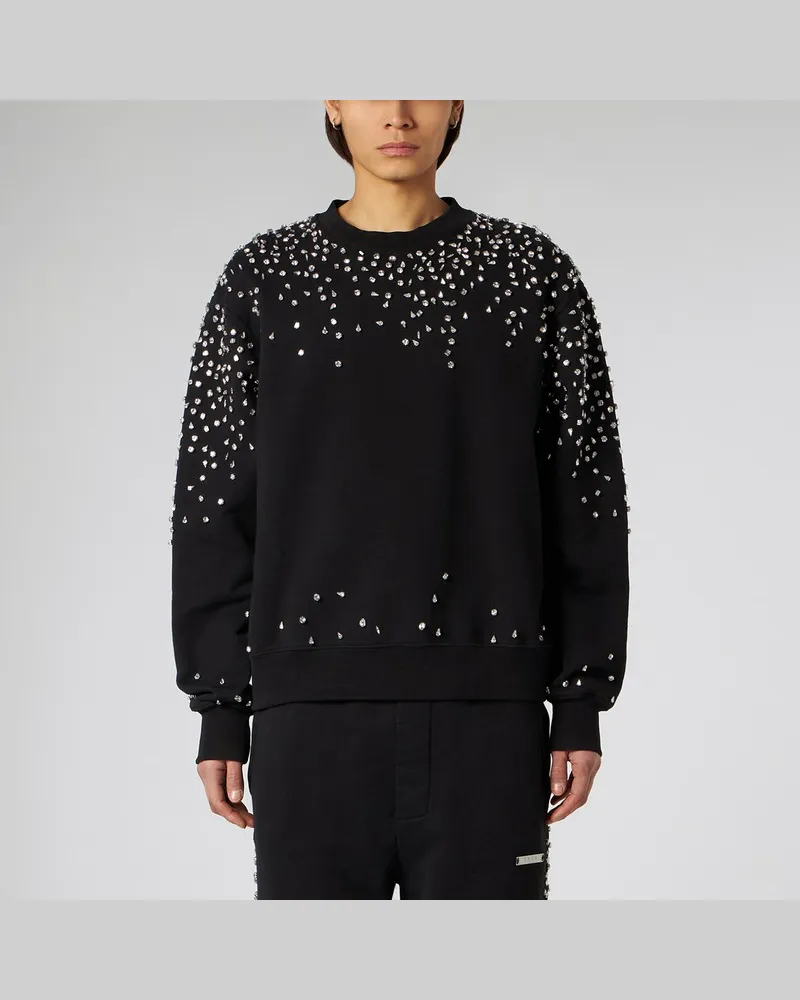 1989 STUDIO Rundhals-Sweatshirt Crystals Schwarz