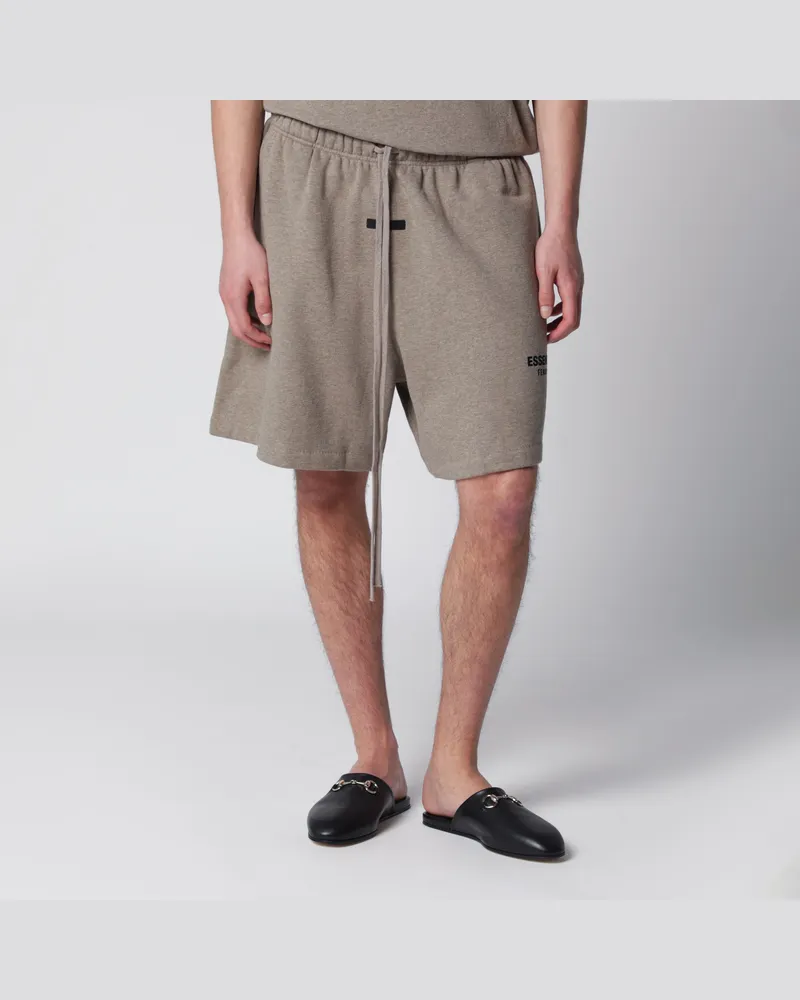 Fear of God Classic Sportshorts aus taupefarbenem Fleece Grey