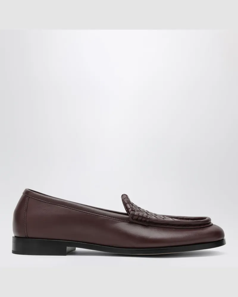 Bottega Veneta Silenzio Loafer aus Nappaleder in Deep Mahogany Burgundy