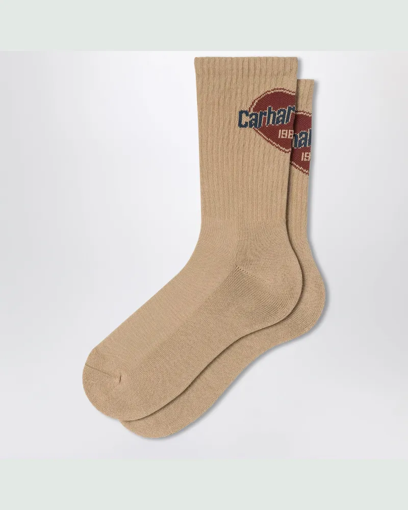 Carhartt WIP Growth Socken Dusty Brown Beige