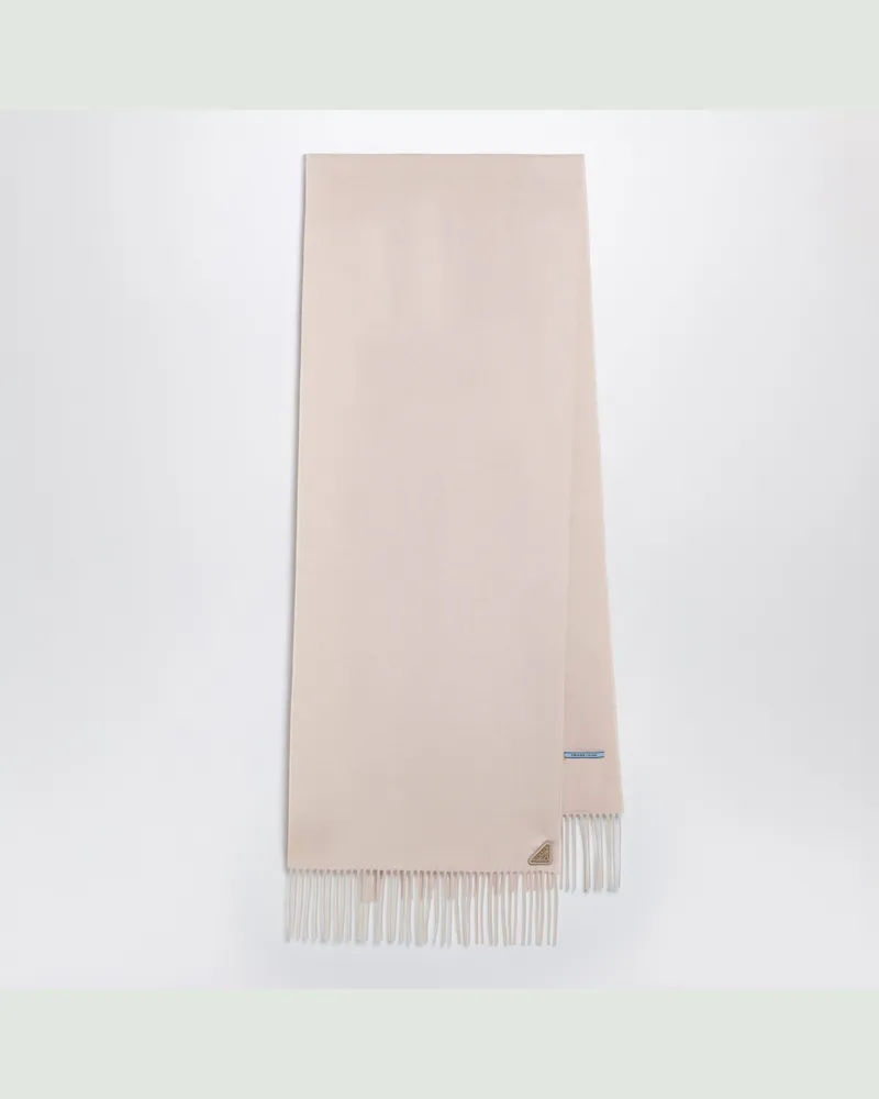 Prada Puderrosa Schal aus Seide und Kaschmir Pink