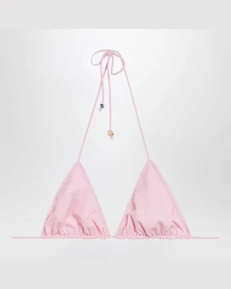 Jacquemus Triangle-Bikini-Top in Rosa Pink