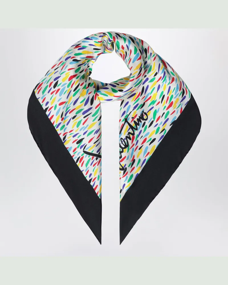 Valentino Garavani Seidentuch mit mehrfarbigem Print Multicolor
