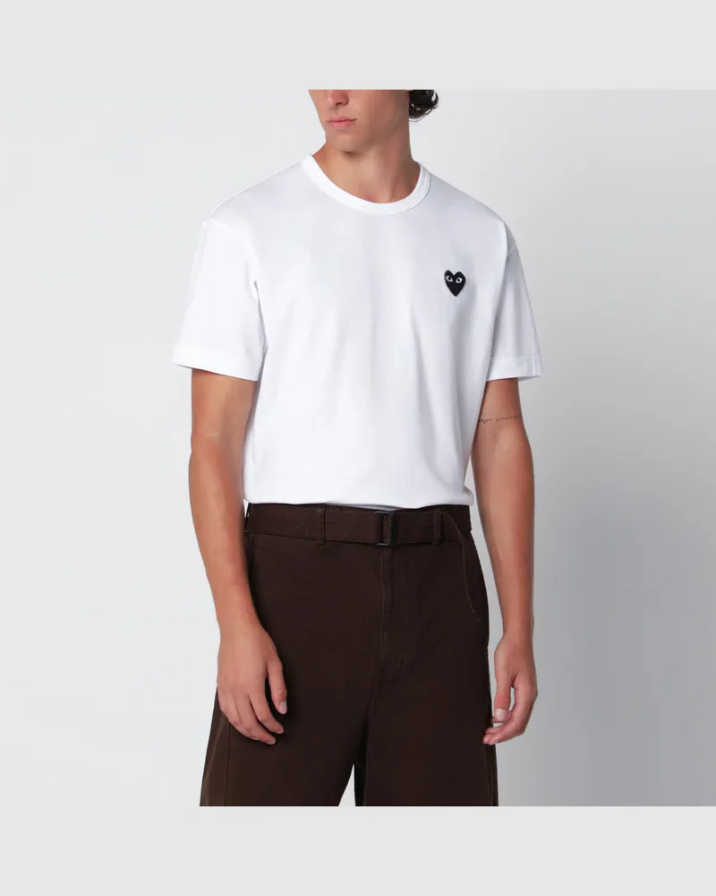 Comme des Garçons Weißes Baumwoll-T-Shirt White