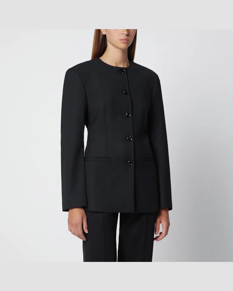 Anine Bing Schwarze Huda-Jacke aus Wollmischung Black