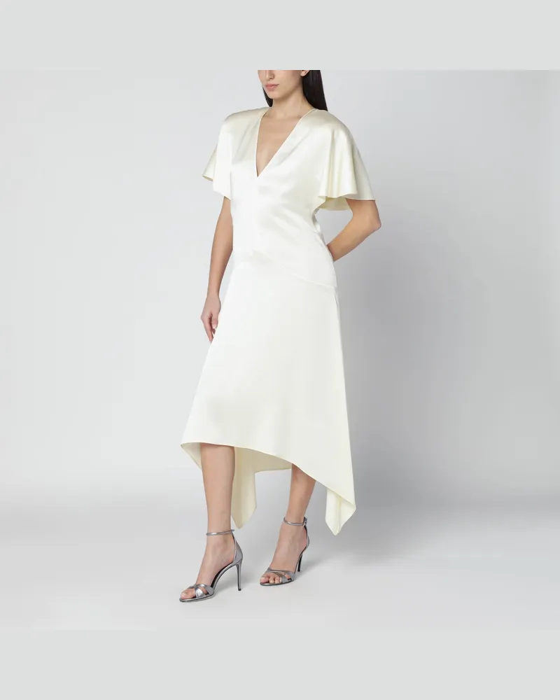 Stella McCartney Butterfarbenes Satin-Midikleid 