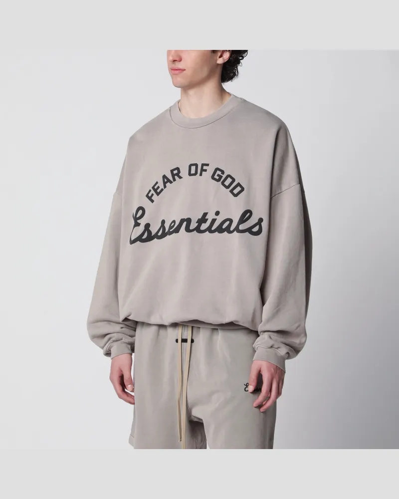 Fear of God Faded Seal Sweatshirt mit Rundhalsausschnitt aus Baumwollfleece Grey