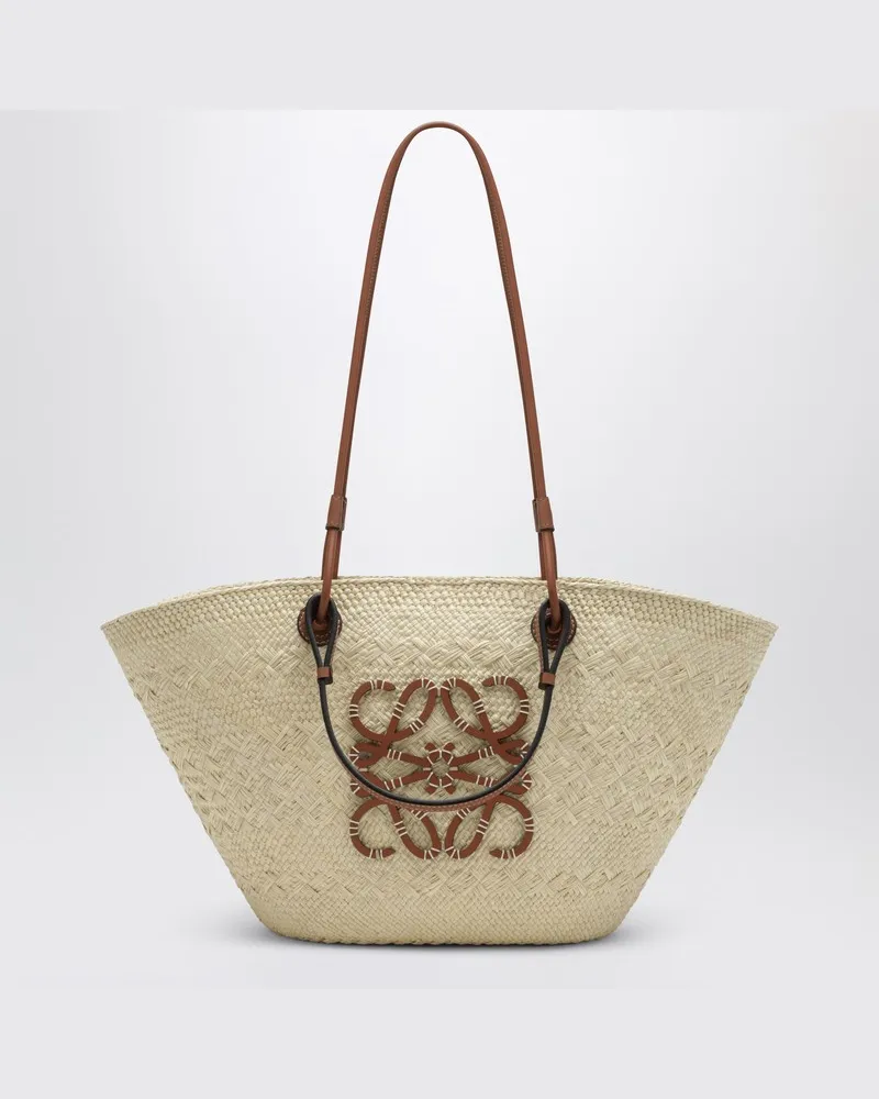 Loewe Mittlere Anagram Basket Tasche in Natur/Tan Beige