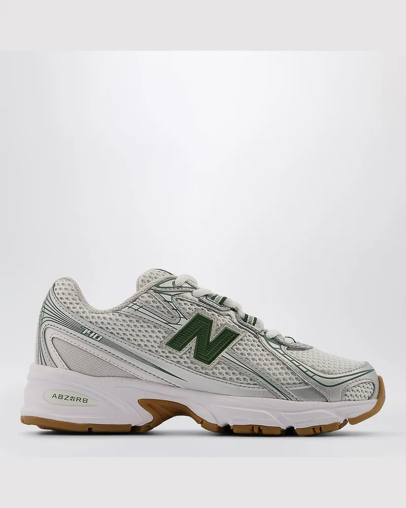 New Balance Sneaker 740 Bungee Silver Metalic/ Dark Alpine Green Grün