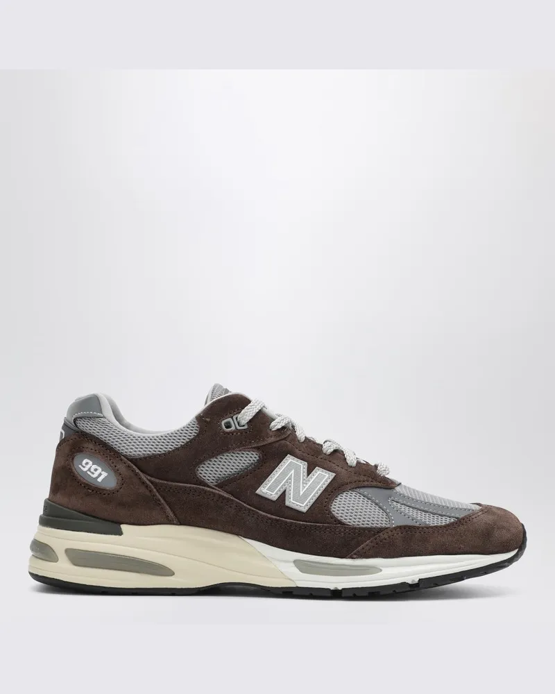 New Balance Made in UK 991v2 Sneaker in Braun/Grau Braun