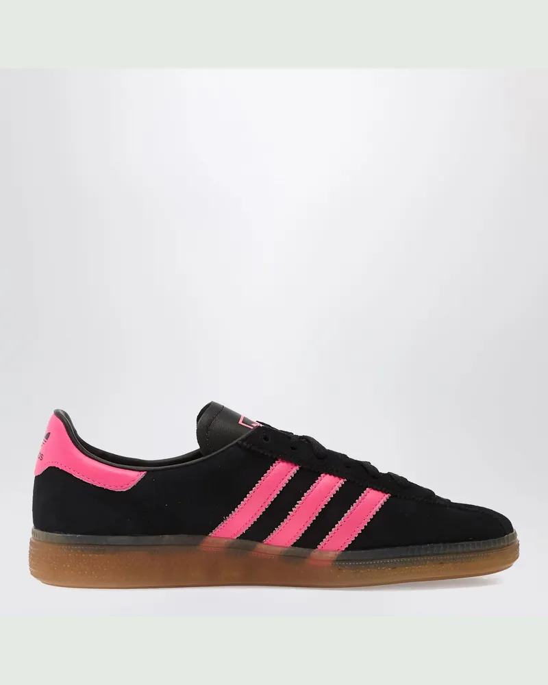 adidas Sneakers München aus schwarz/fuchsia Wildleder Black
