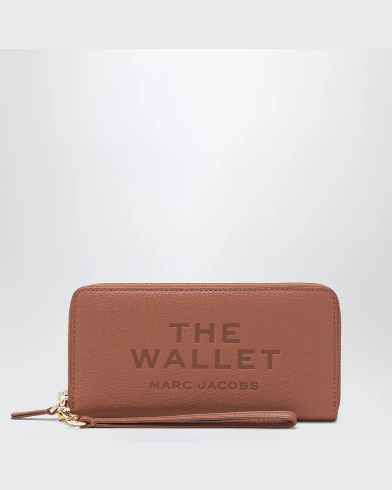 Marc Jacobs Beiges Portemonnaie aus Vollnarbenleder 