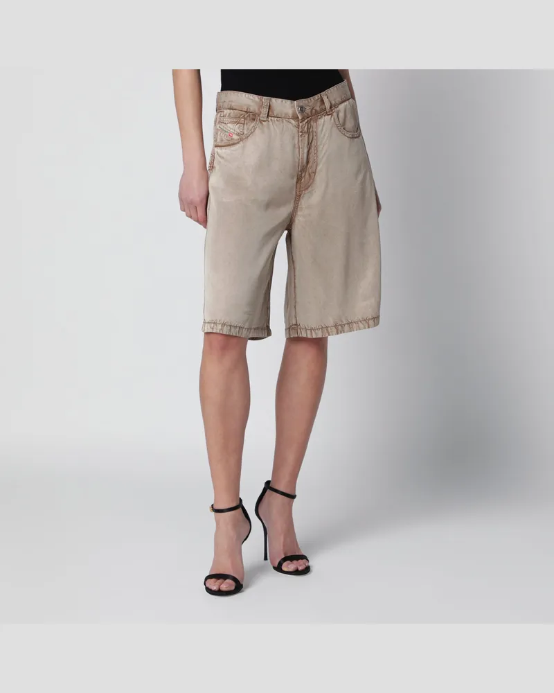 Diesel Beige Bermuda-Shorts aus Viskose Beige