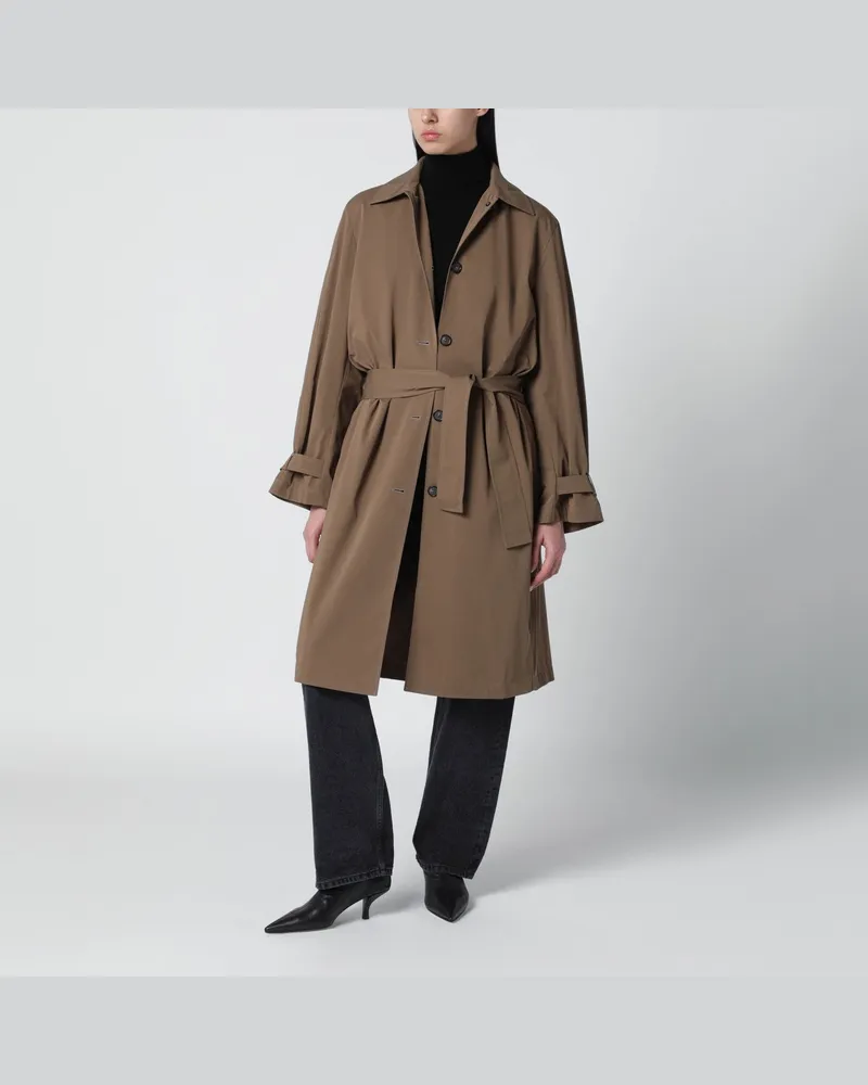 Totême Trenchcoat aus Bio-Baumwolle in Haselnussfarbe Beige