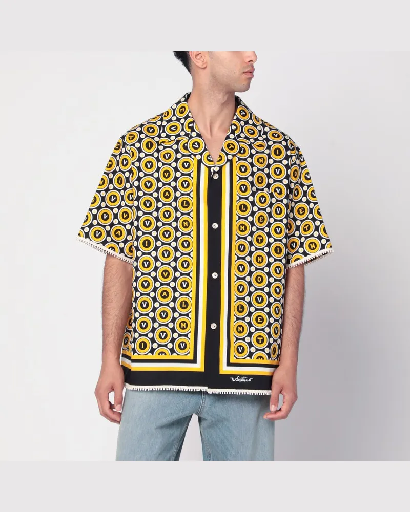 Valentino Garavani Bowlinghemd mit Bulles Royales Druck Schwarz