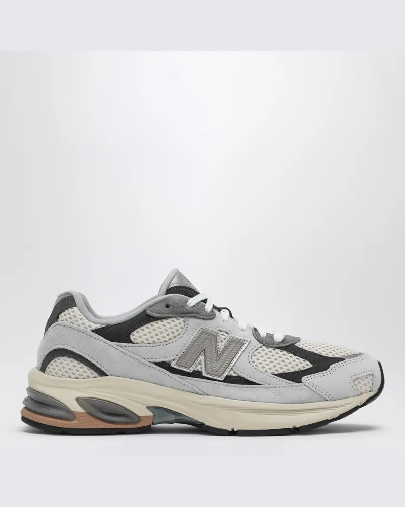New Balance Sneaker 2010 aus Leder und Mesh Brighton grau Grau