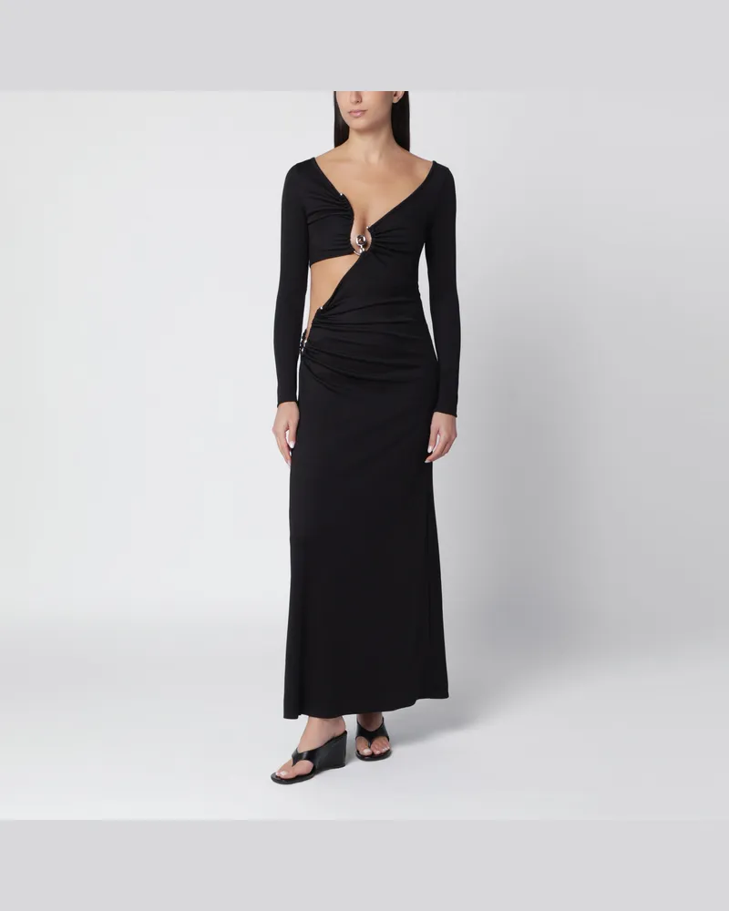 Christopher Esber Langes schwarzes Kleid aus Stretch-Jersey Black
