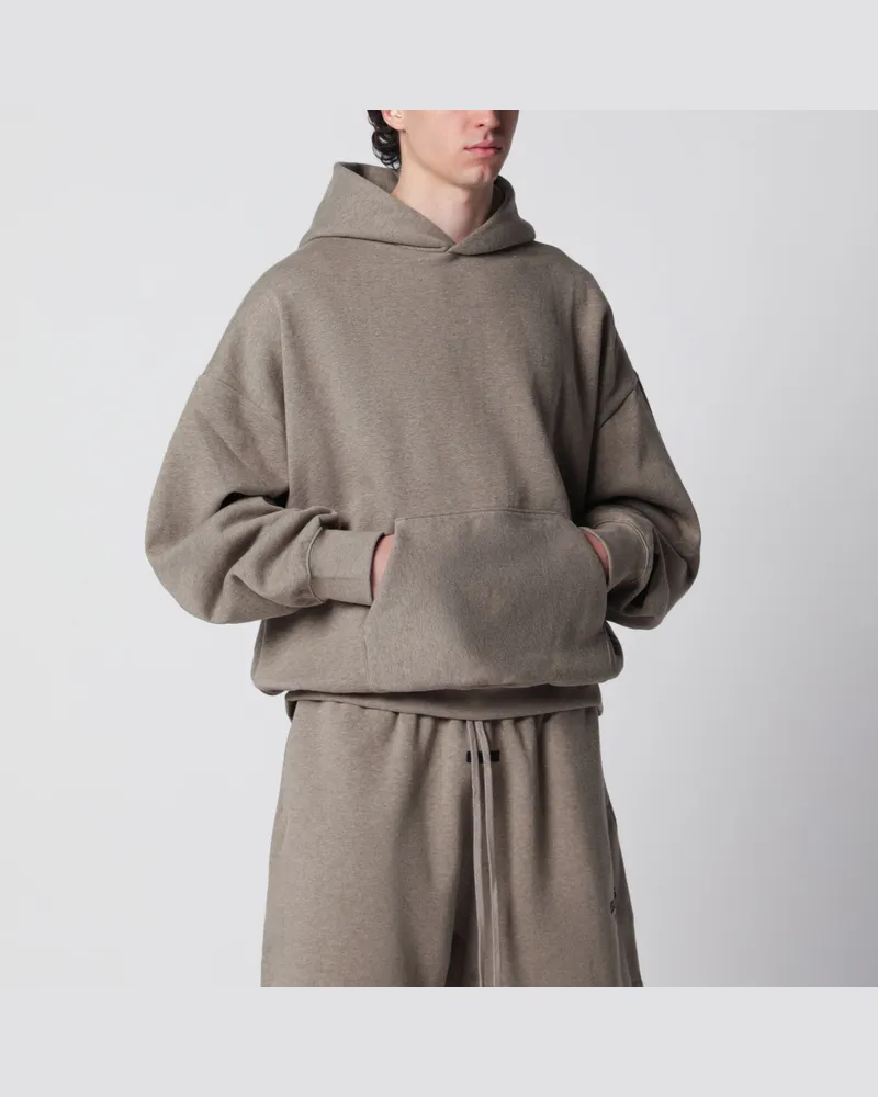 Fear of God Hoodie aus taupefarbenem Baumwollfleece Grey