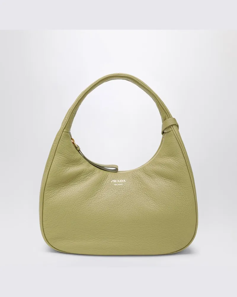 Prada Kleine Pistazienleder-Handtasche Eindruck