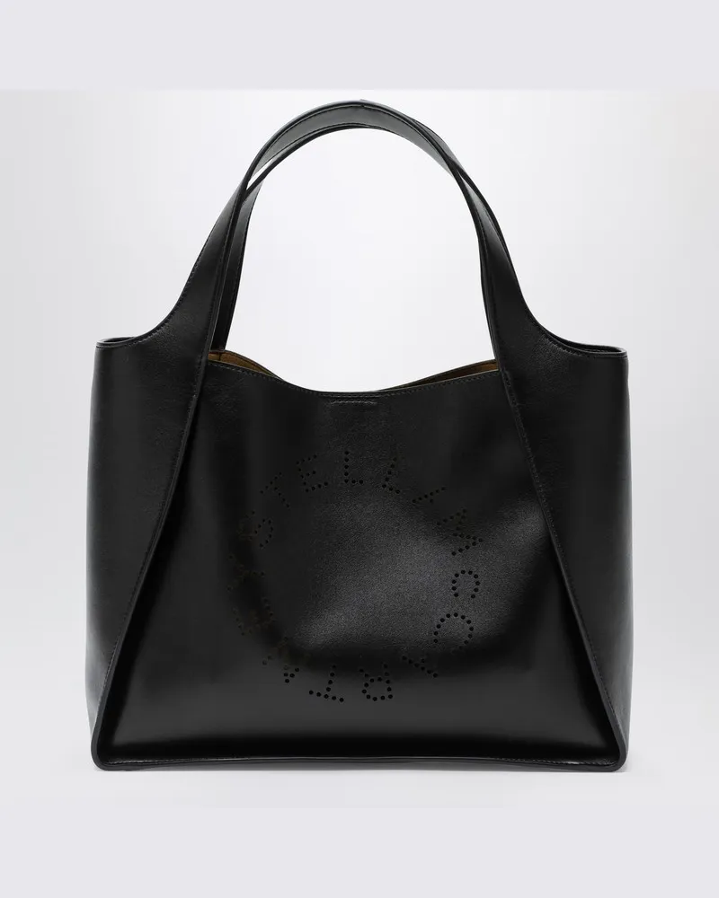 Stella McCartney Mittelgroße Tasche Stella Logo schwarz Schwarz