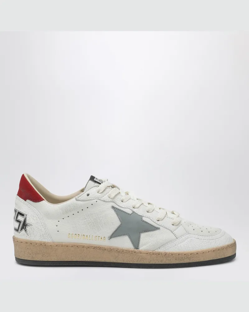 Golden Goose Ballstar Sneaker weiß/blau/rot 