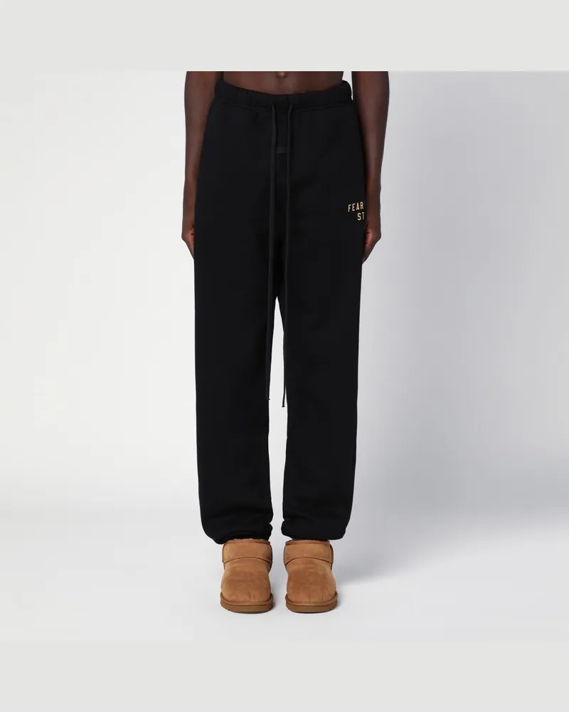 Fear of God Schwarze Jogginghose mit Logo Schwarz