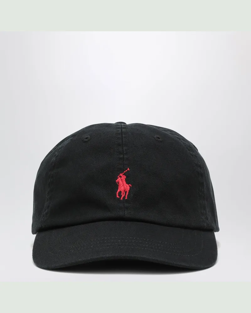 Ralph Lauren Schwarze Baseballkappe mit Logo Black