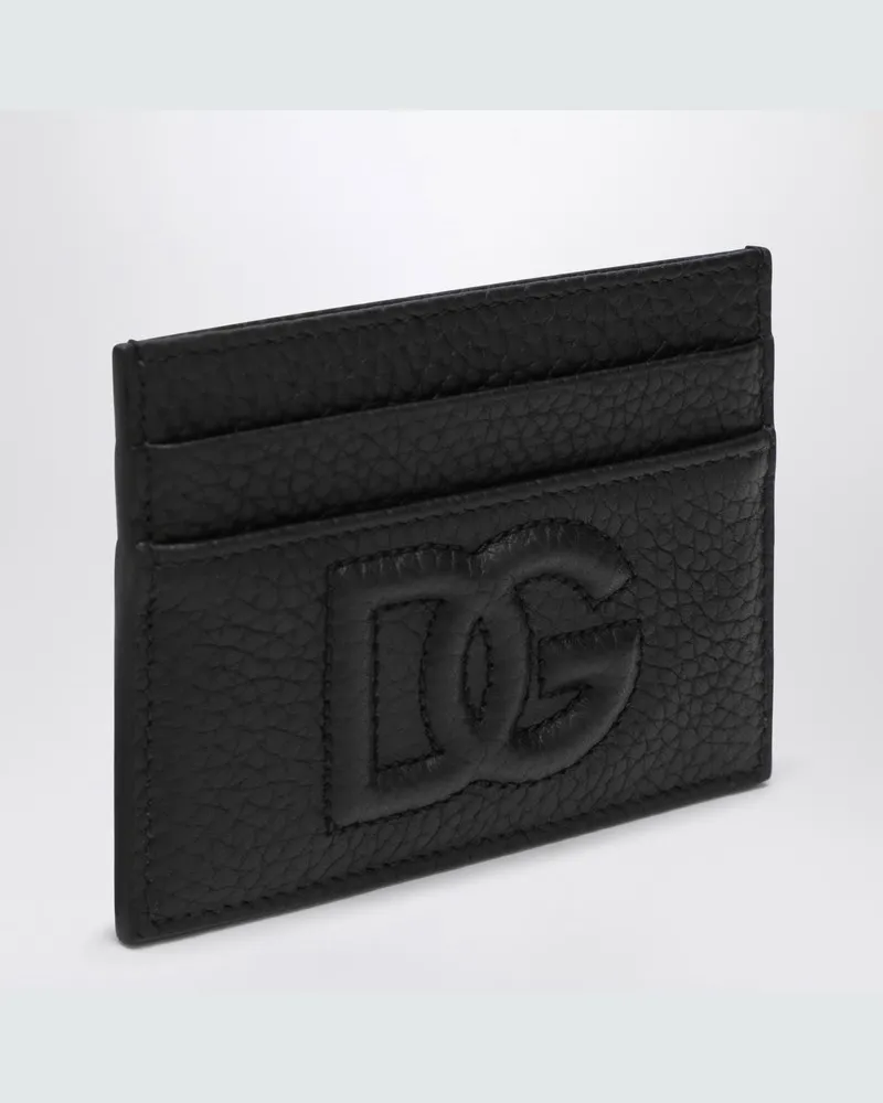 Dolce & Gabbana Schwarzes Kreditkartenetui mit Logo 