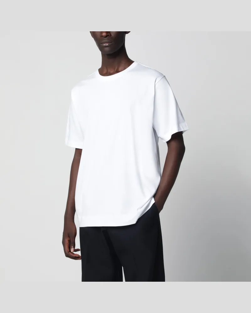 Dries van Noten Weißes Baumwoll-T-Shirt White