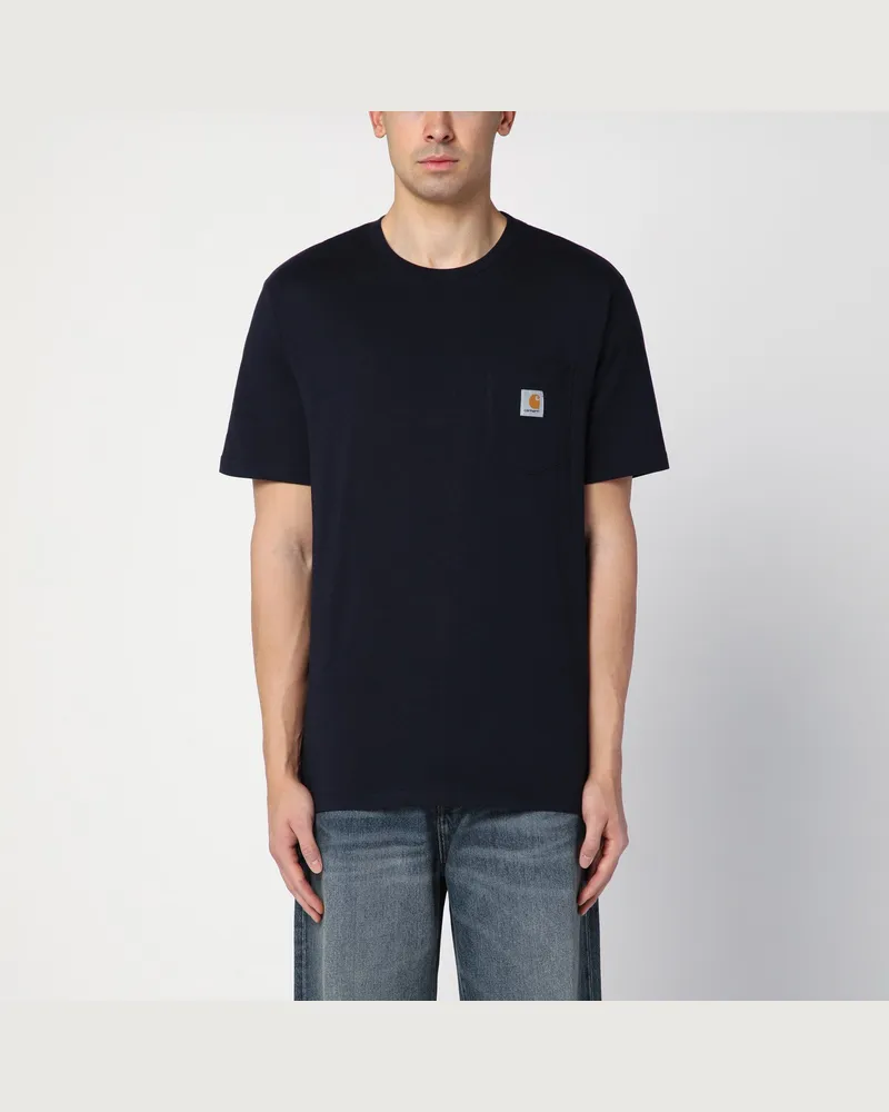 Carhartt WIP S Pocket T-Shirt Dark Navy 
