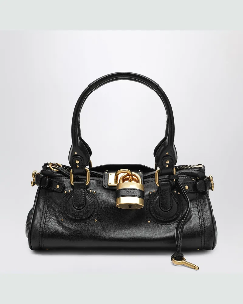 Chloé Schwarze Paddington-Tasche Blue